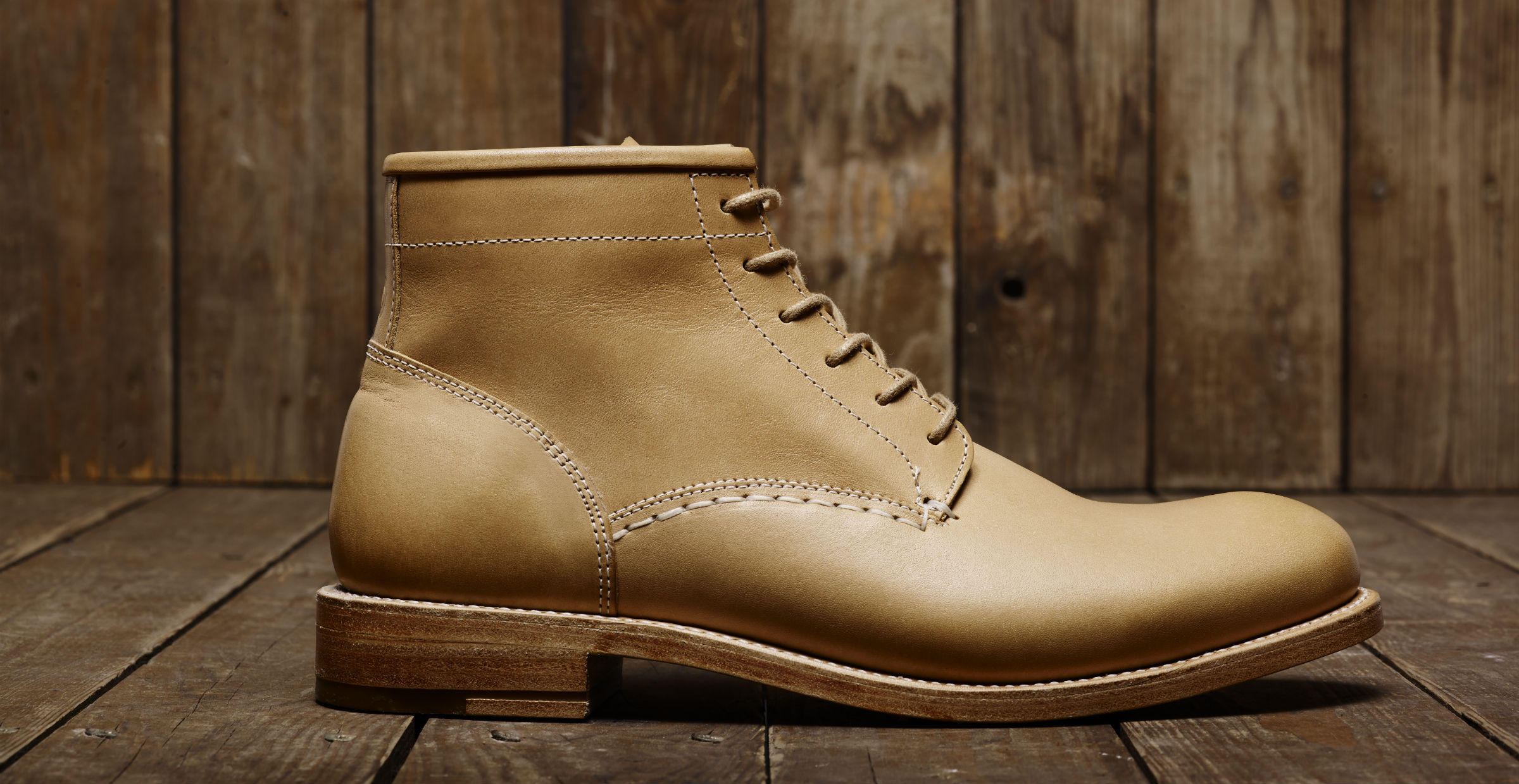 Vegetable tanned leather Boots by Butts and Shoulders